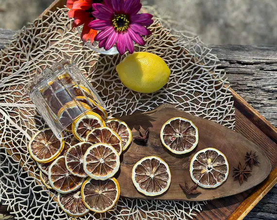 Dried Lemon Slices, Natural