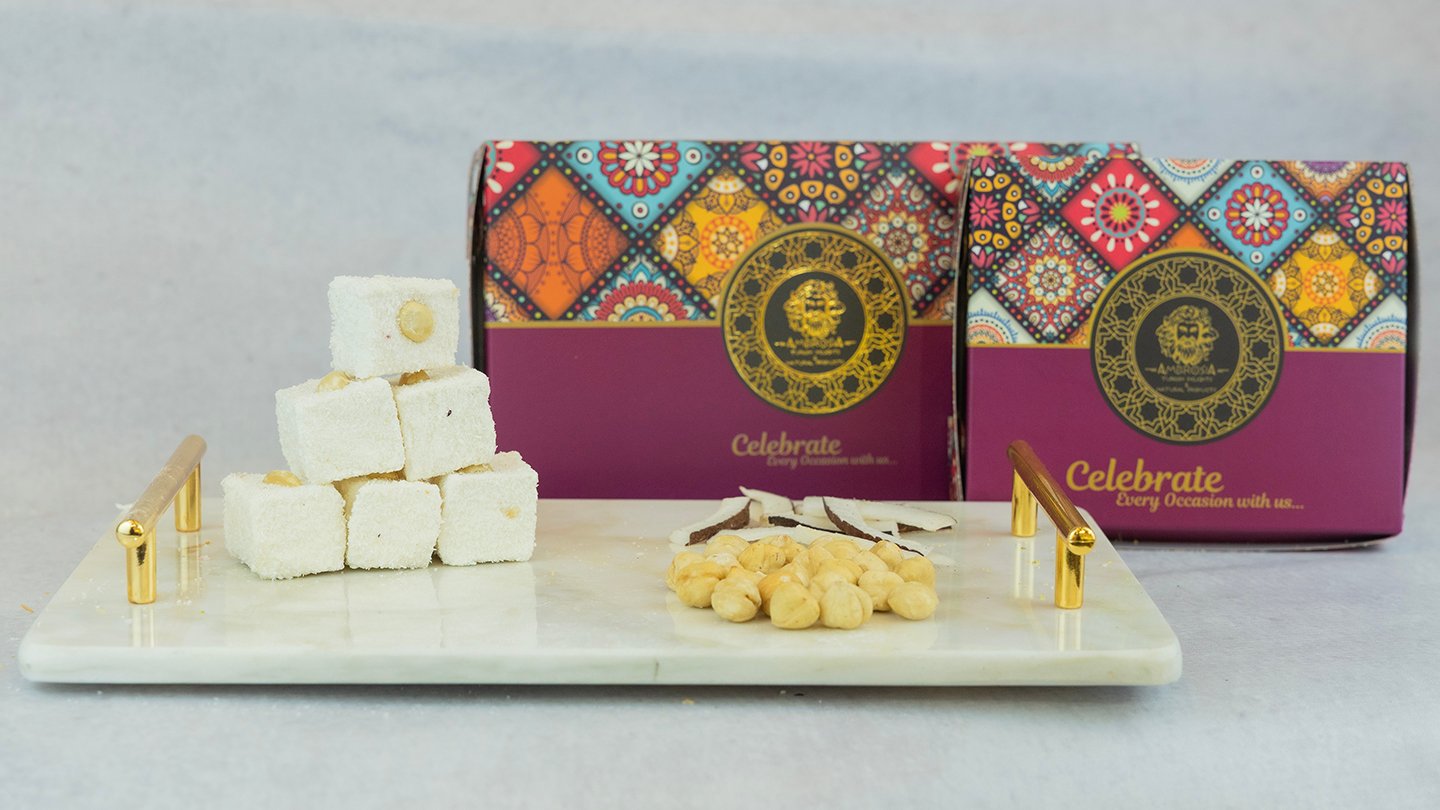 Coconut, Hazelnut -Classic Lokum